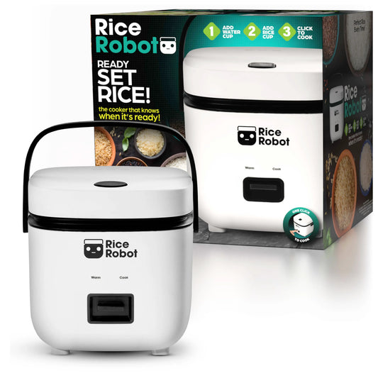 All-in-One Multi Cooker | One-Touch Cooking, PFAS-Free Ceramic Nonstick Pot, Complete Accessory Set with Steamer Tray, Measuring Cups, 60-Recipe Cookbook & Serving Spoon